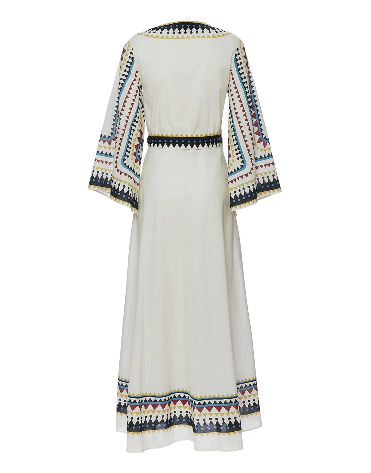 The Wrap DressDoric Placée Cream in Cotton Voile