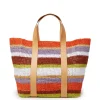 Tote Raffia BagMulticolor White in Raffia