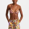 Triangle Bikini TopMezzaluna Orange in Lycra