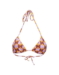 Triangle Bikini TopMezzaluna Orange in Lycra