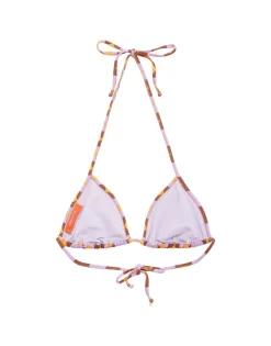 Triangle Bikini TopMezzaluna Orange in Lycra