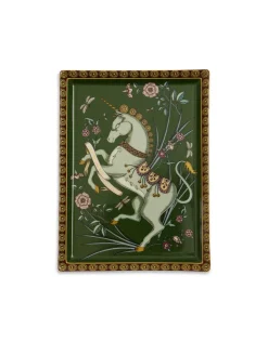 Trinket TrayThe Unicorn Dark Green in Porcelain