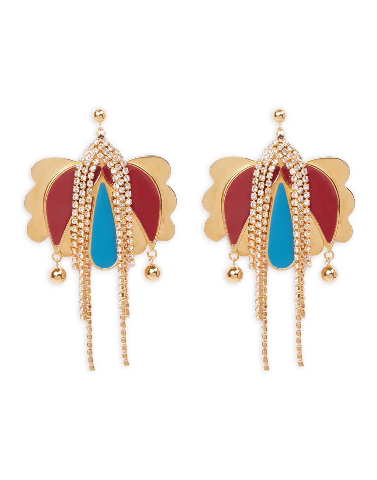 Tulip EarringsOro Bordeaux in Bras