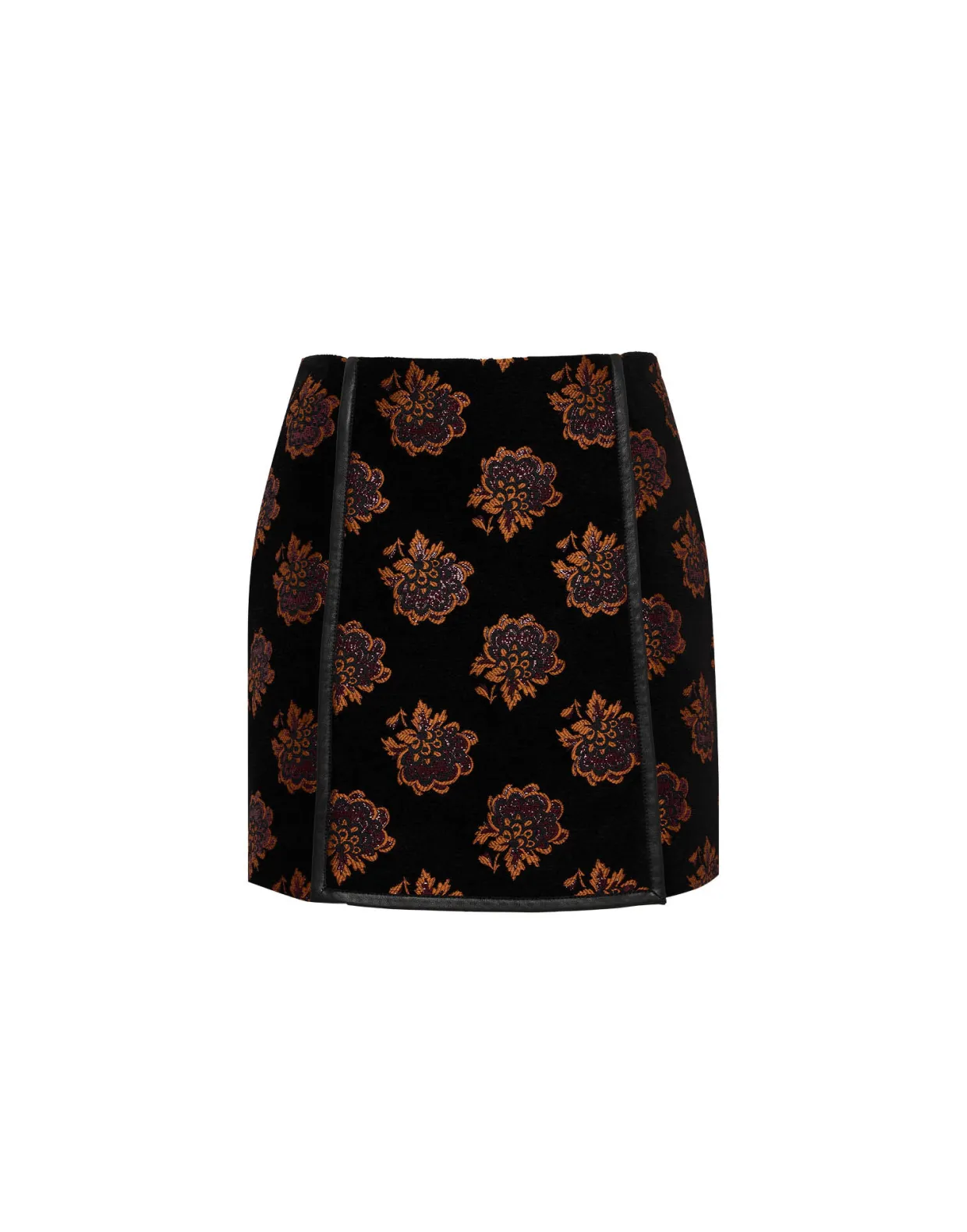 Twiggy SkirtRosette Black in Jacquard