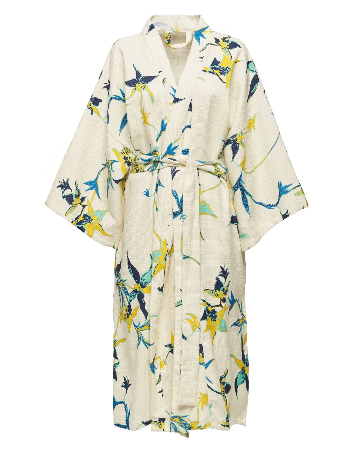 Unisex Big RobeOrchidea Bianco in Cotton