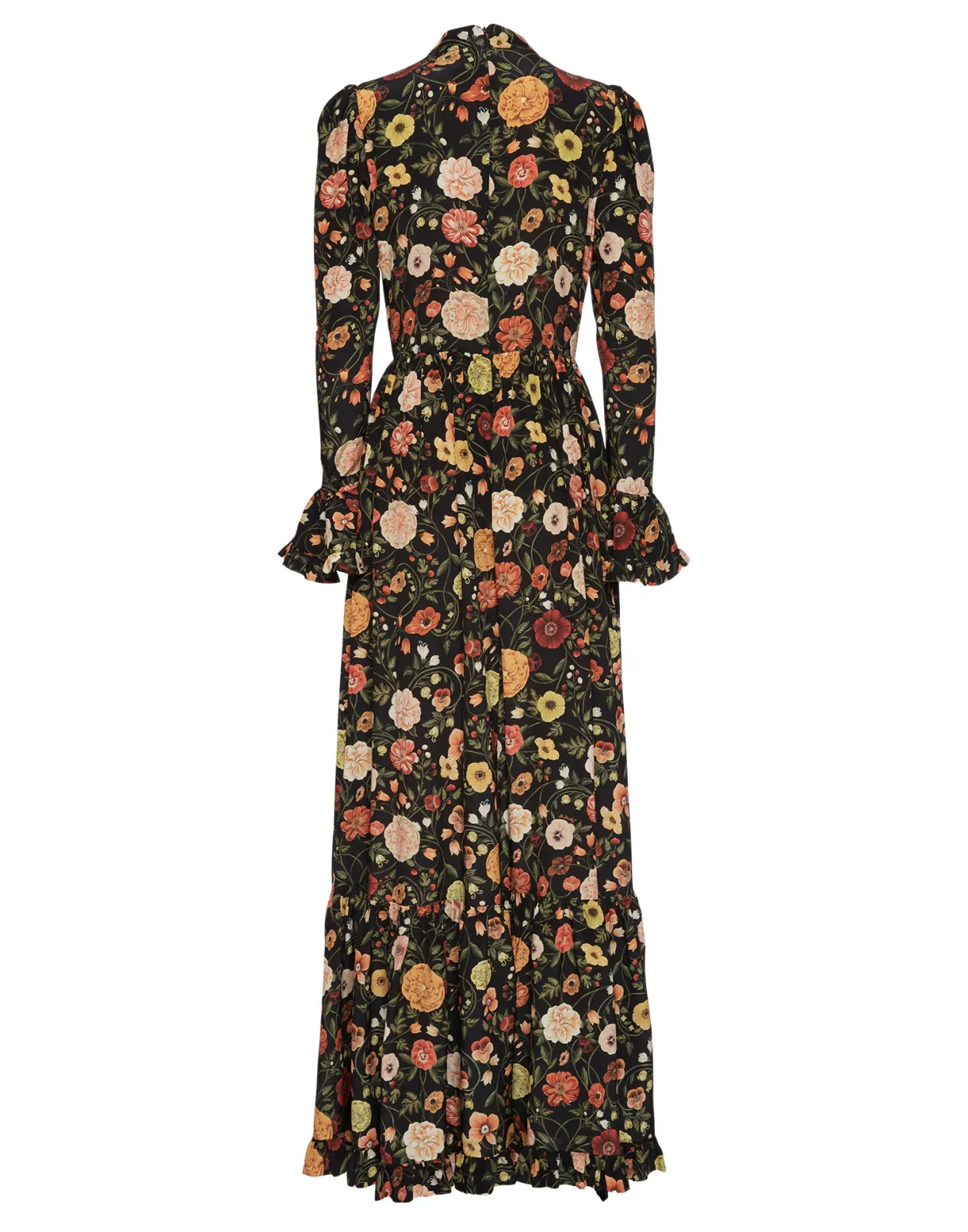 Visconti DressBotticelli Black in Crepe De Chine Silk