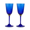 Wine Glasses Set Of 2Blue in Murano Glass